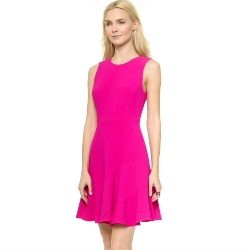 Rebecca taylor bright pink dress size 6 @T1
